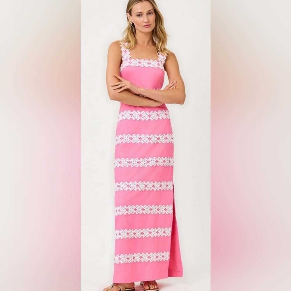 Lilly Pulitzer Davis Dress Pink size 10 NWT Confetti Pink